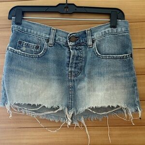 Abercrombie & Fitch Blue Denim Mini Skirt